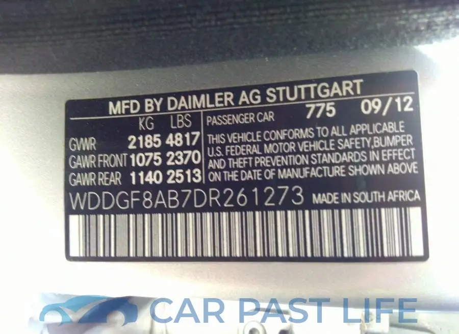 WDDGF8AB7DR261273# 9