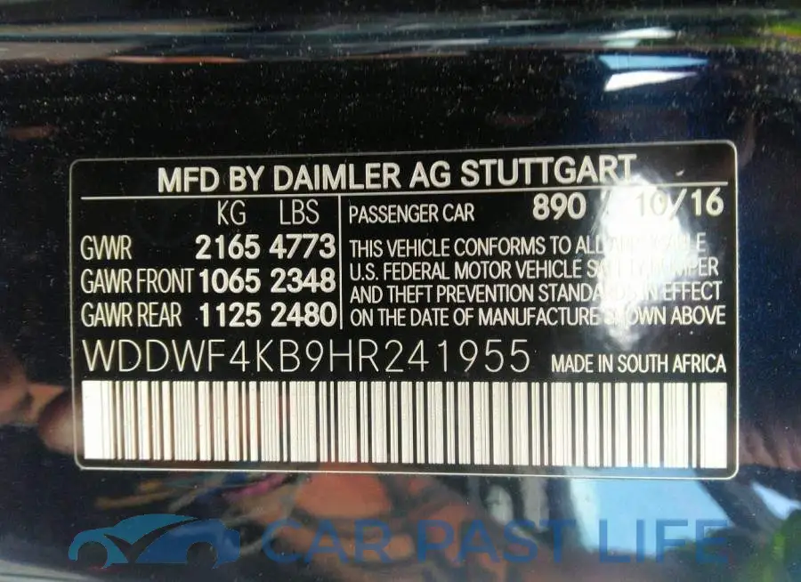 WDDWF4KB9HR241955# 9