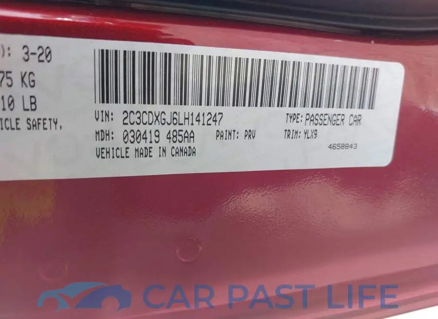 2C3CDXGJ6LH141247# 9