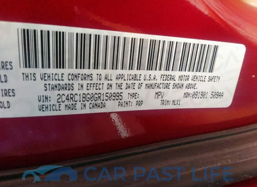2C4RC1BG0GR150995# 9
