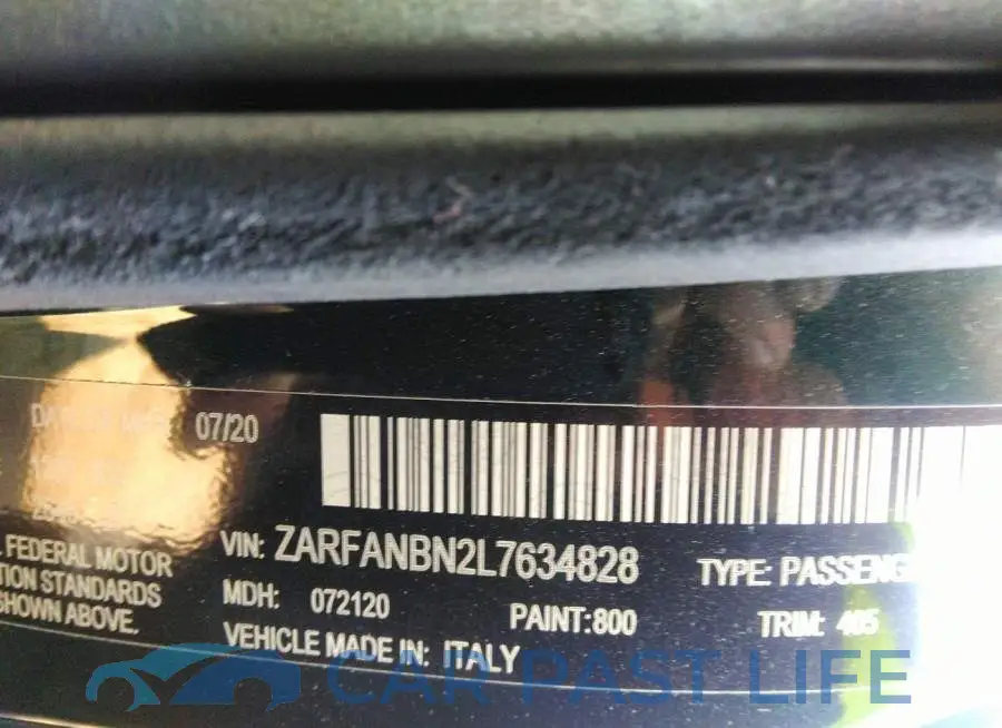 ZARFANBN2L7634828# 9