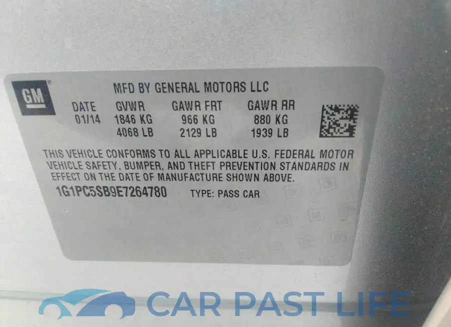 1G1PC5SB9E7264780# 9
