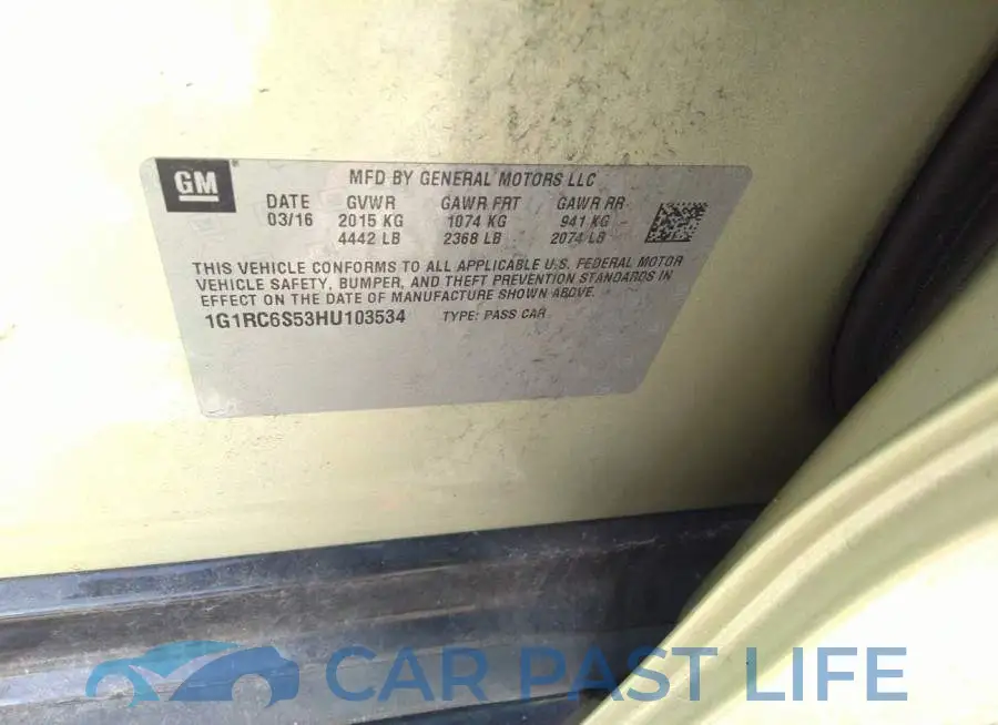 1G1RC6S53HU103534# 9