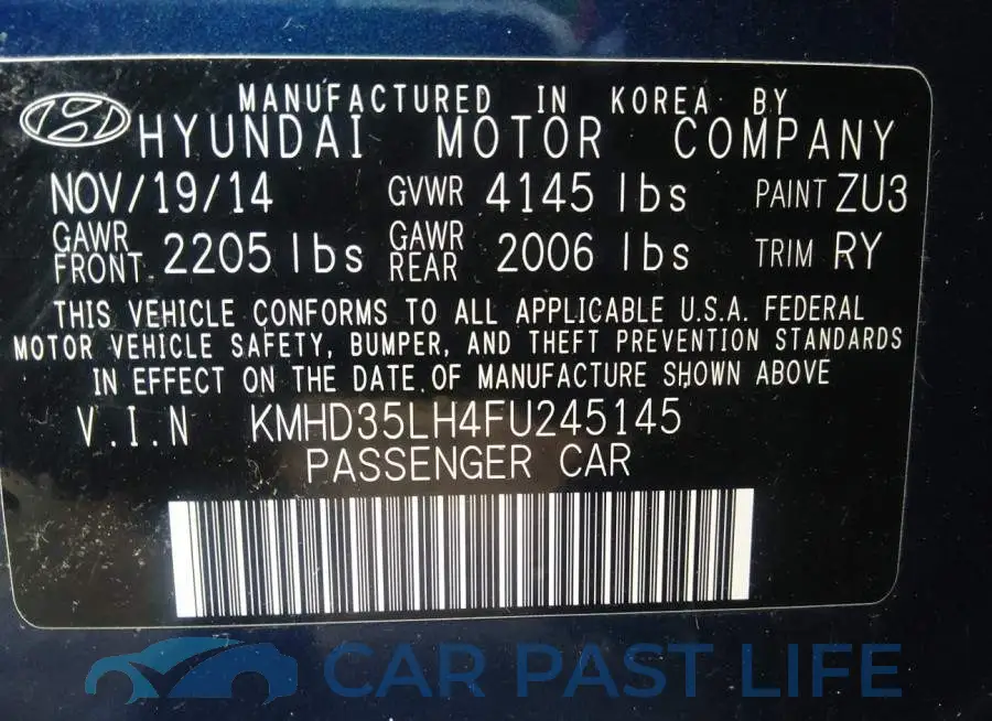 KMHD35LH4FU245145# 9