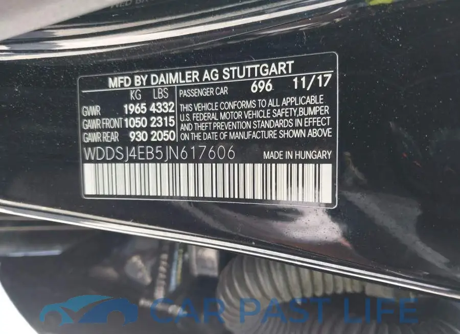 WDDSJ4EB5JN617606# 9