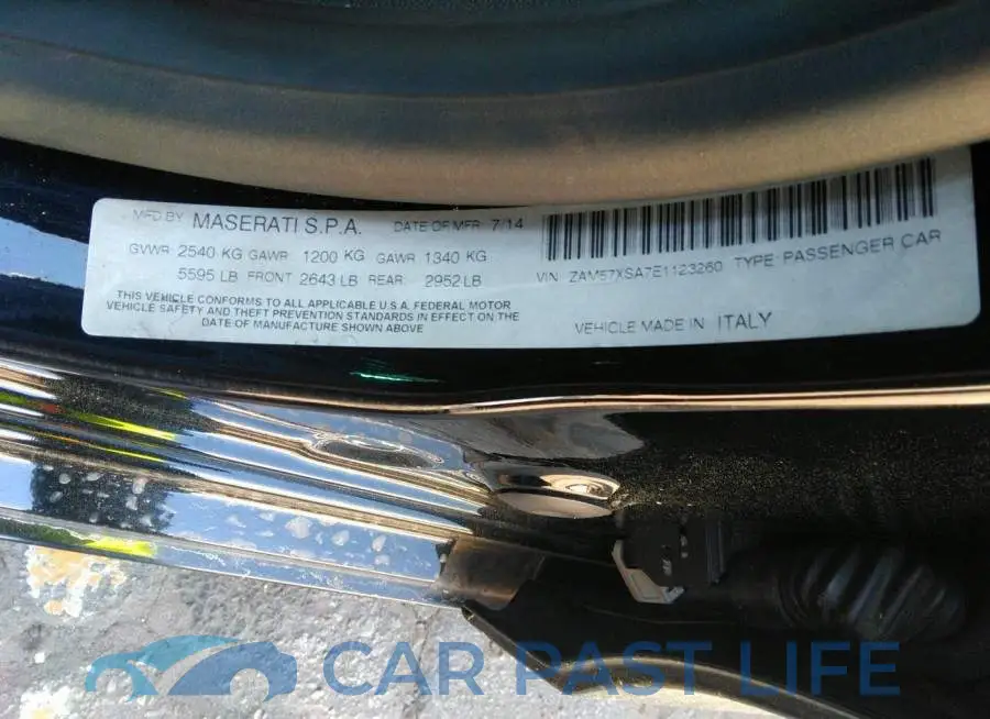 ZAM57XSA7E1123260# 9