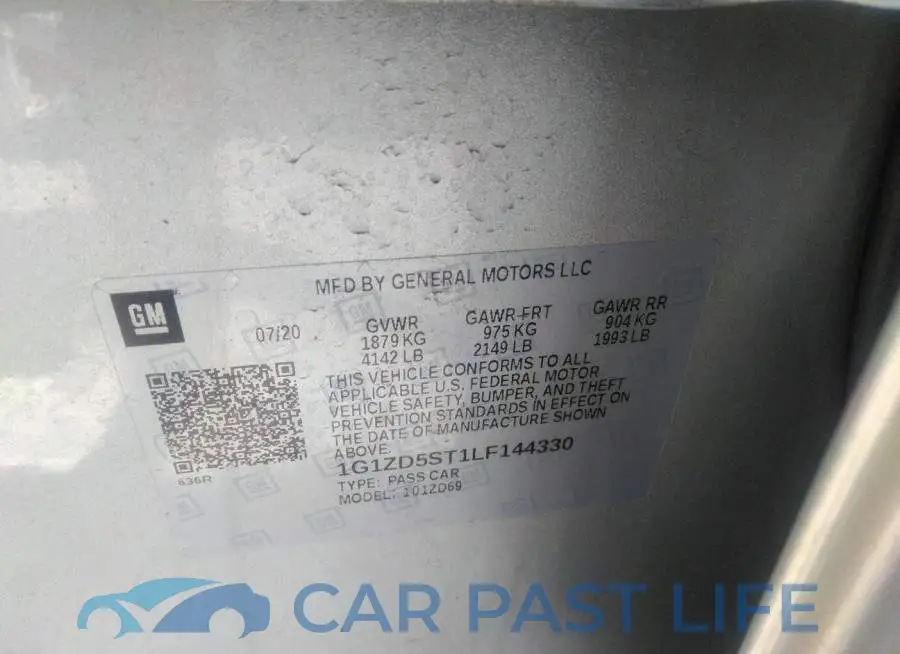 1G1ZD5ST1LF144330# 9