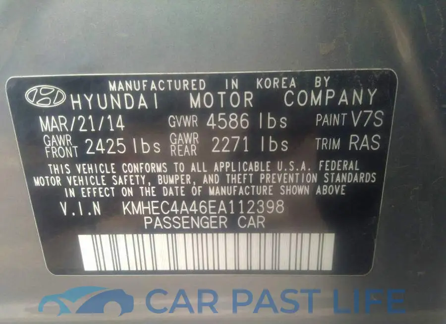 KMHEC4A46EA112398# 9