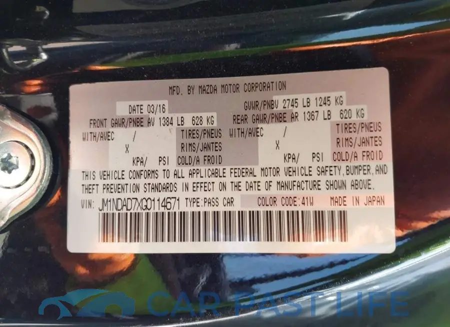JM1NDAD7XG0114671# 9