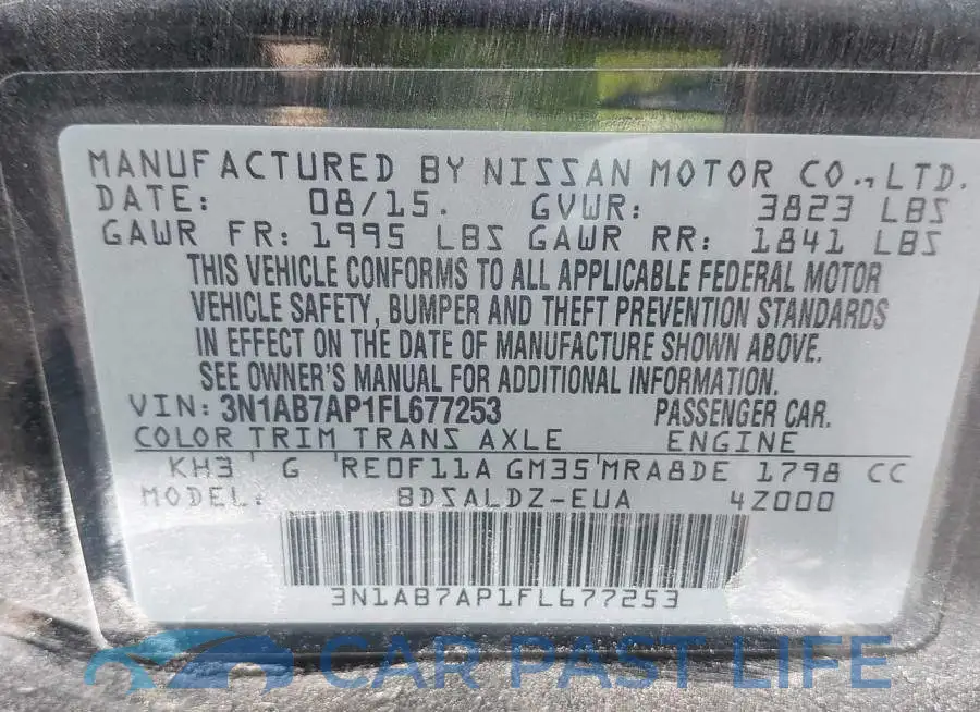 3N1AB7AP1FL677253# 9