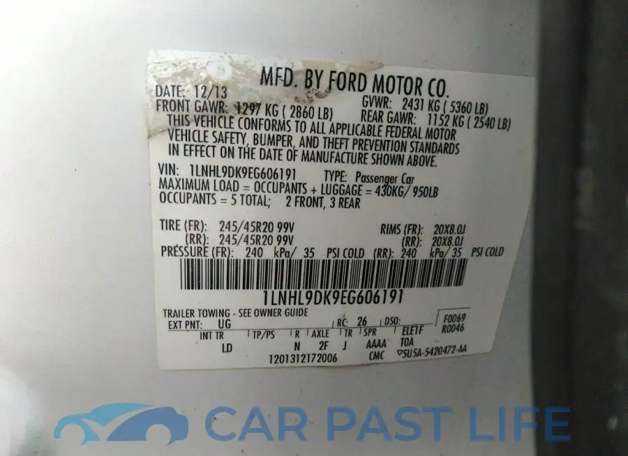 1LNHL9DK9EG606191# 9