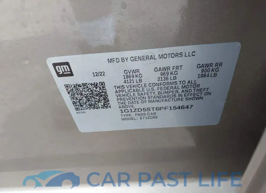 1G1ZD5ST6PF154647# 9