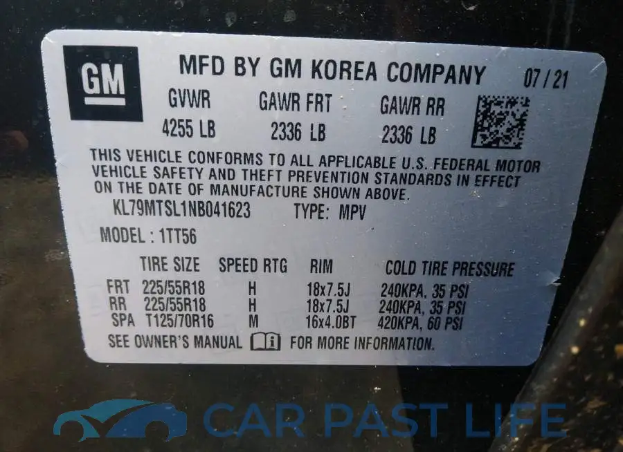 KL79MTSL1NB041623# 9