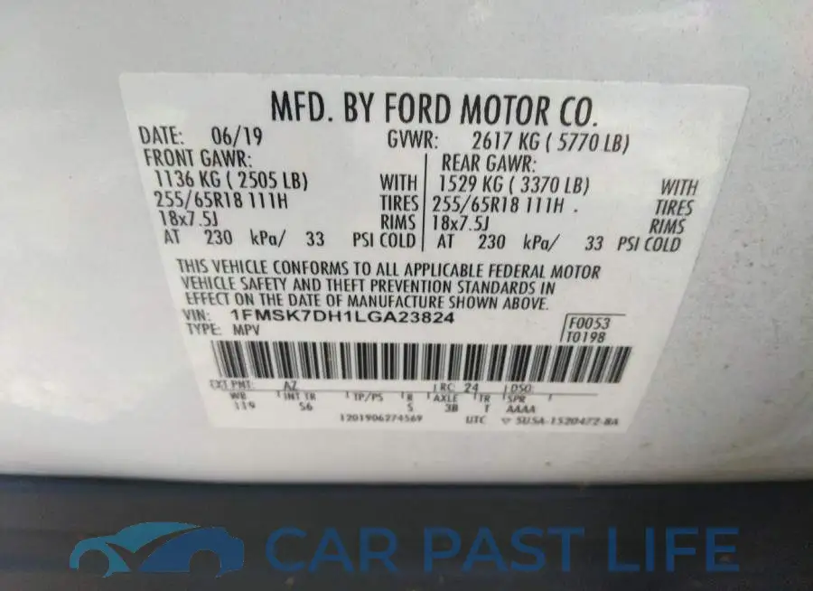 1FMSK7DH1LGA23824# 9