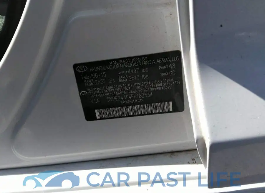 5NPE24AF4FH182534# 9