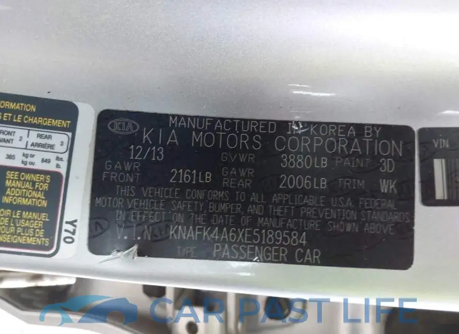 KNAFK4A6XE5189584# 9