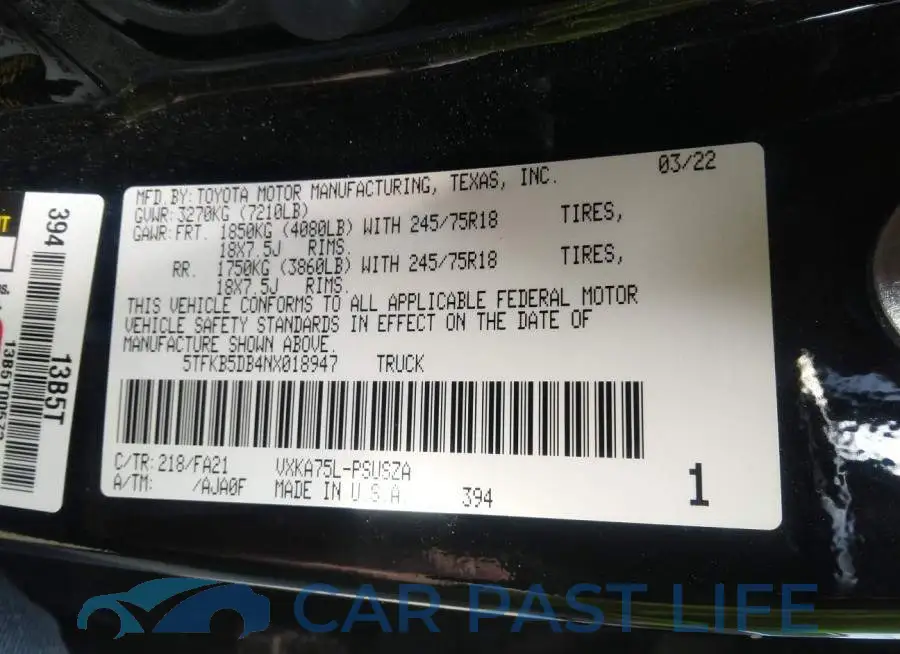 5TFKB5DB4NX018947# 9