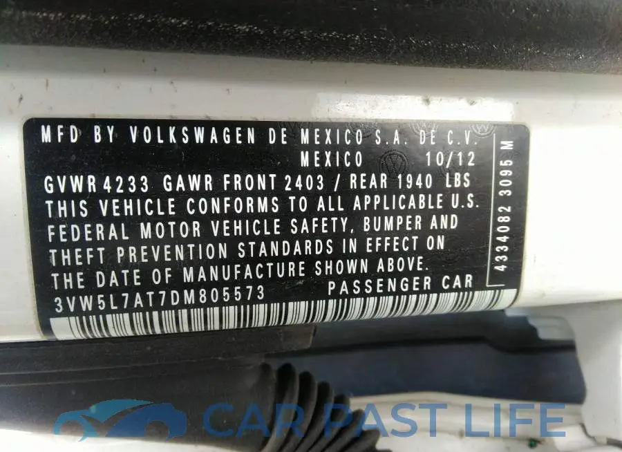 3VW5L7AT7DM805573# 9
