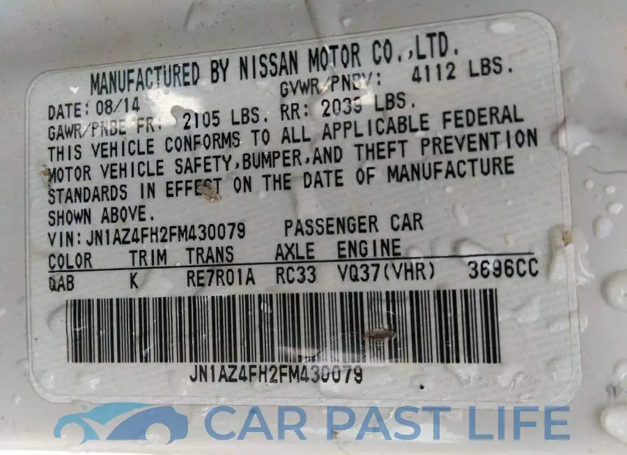 JN1AZ4FH2FM430079# 9