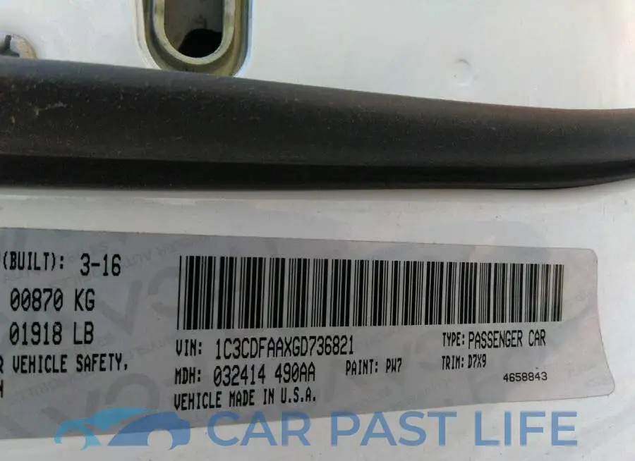 1C3CDFAAXGD736821# 9
