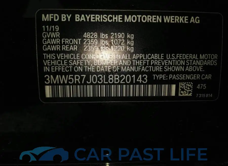 3MW5R7J03L8B20143# 9