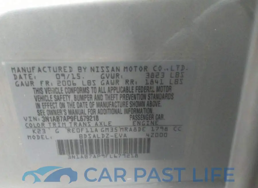 3N1AB7AP9FL679218# 9