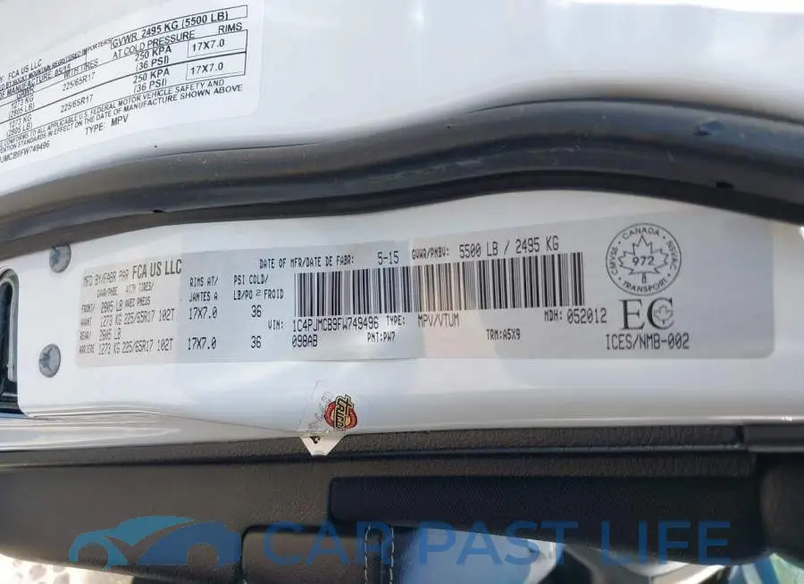 1C4PJMCB9FW749496# 9