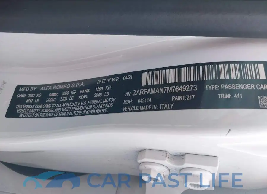 ZARFAMAN7M7649273# 9