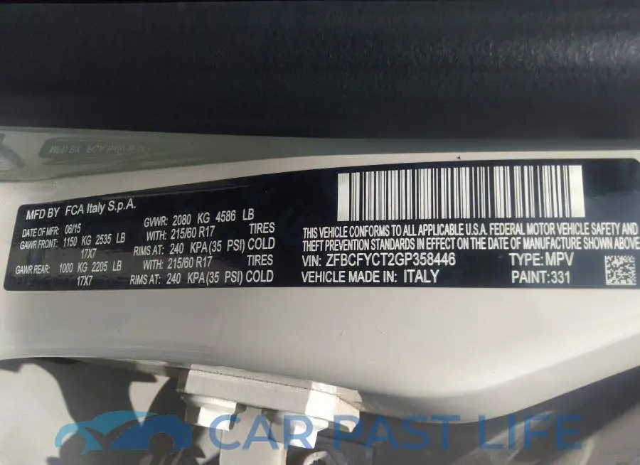 ZFBCFYCT2GP358446# 9