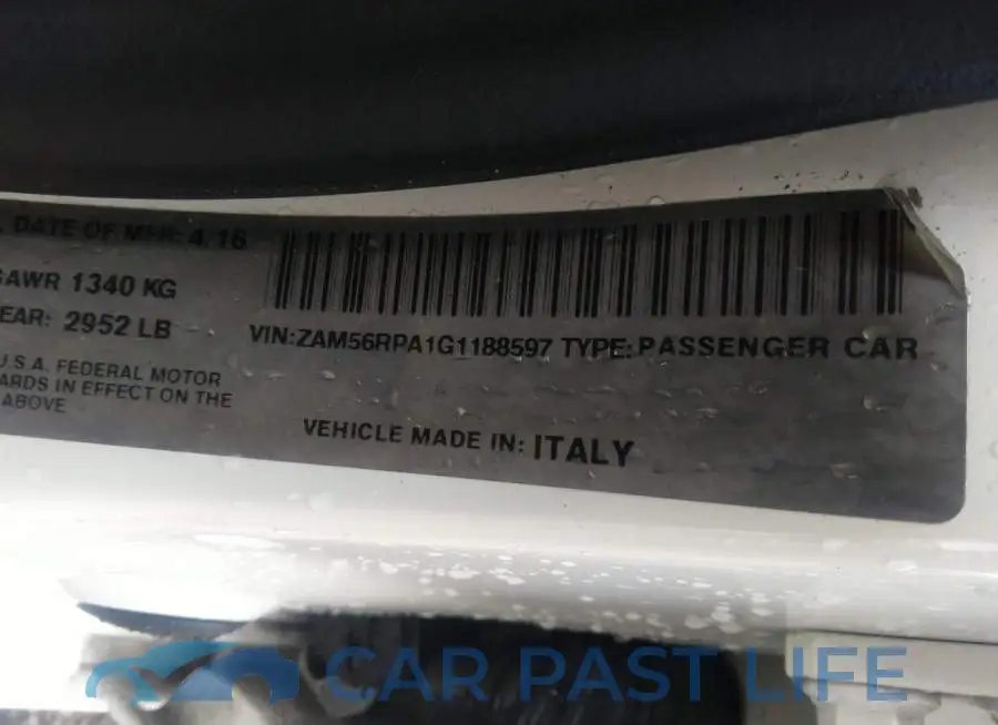 ZAM56RPA1G1188597# 9