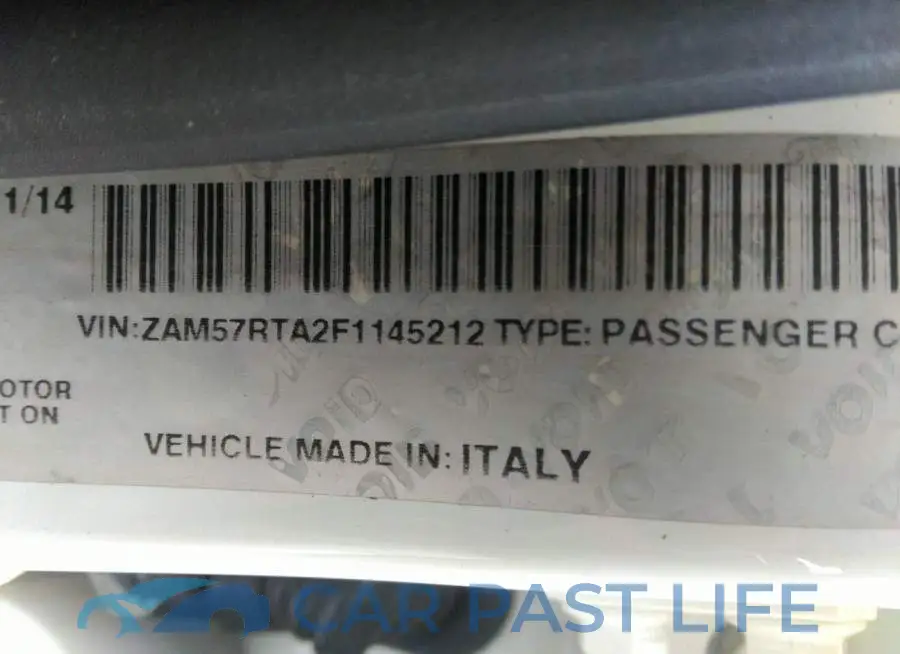 ZAM57RTA2F1145212# 9