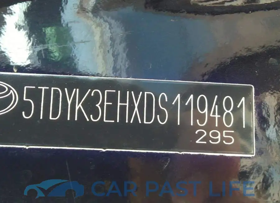 5TDYK3EHXDS119481# 9