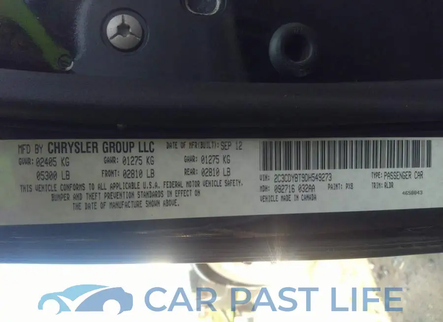 2C3CDYBT9DH549273# 9
