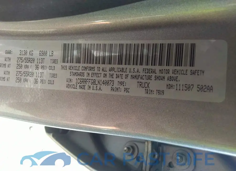 1C6RRFFG8LN140073# 9