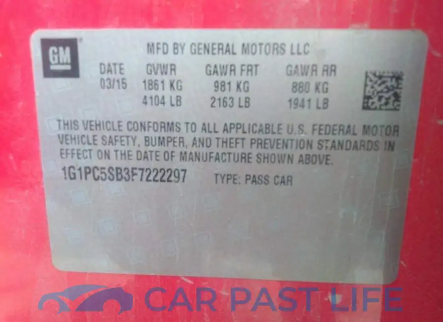 1G1PC5SB3F7222297# 9