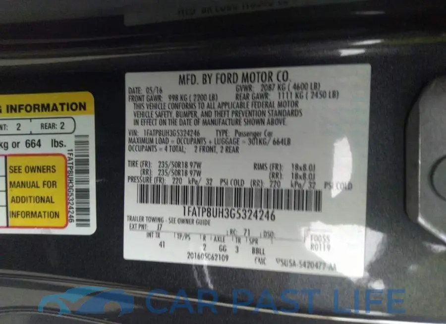 1FATP8UH3G5324246# 9