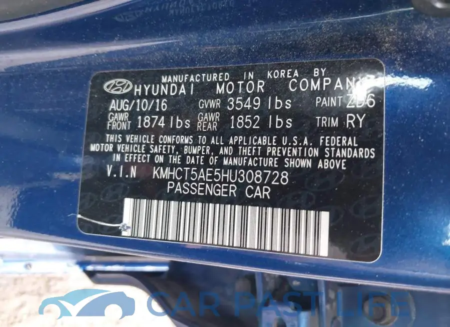 KMHCT5AE5HU308728# 9