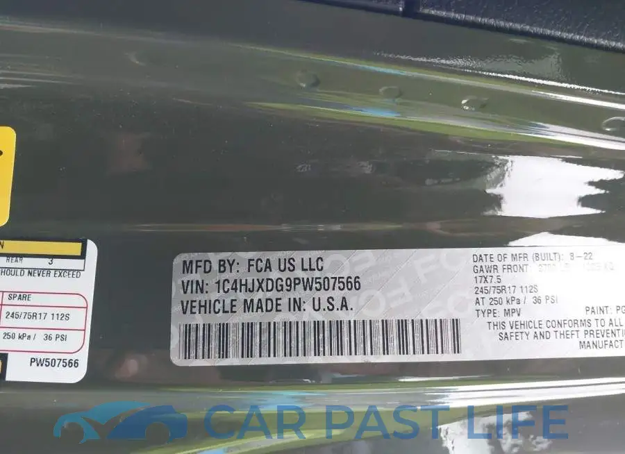 1C4HJXDG9PW507566# 9
