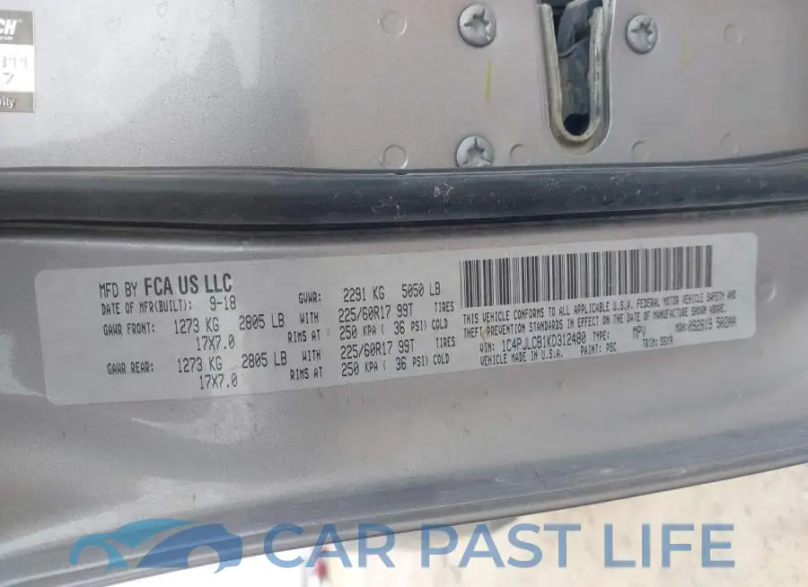 1C4PJLCB1KD312480# 9