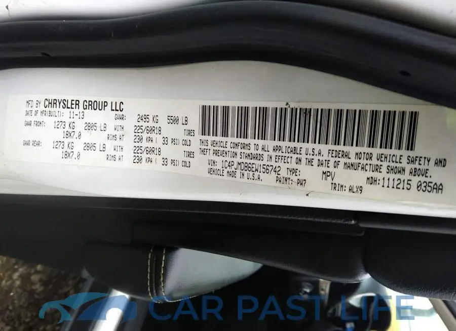 1C4PJMDB6EW156742# 9