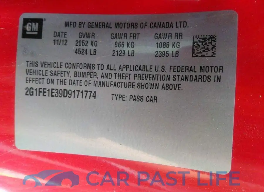 2G1FE1E39D9171774# 9