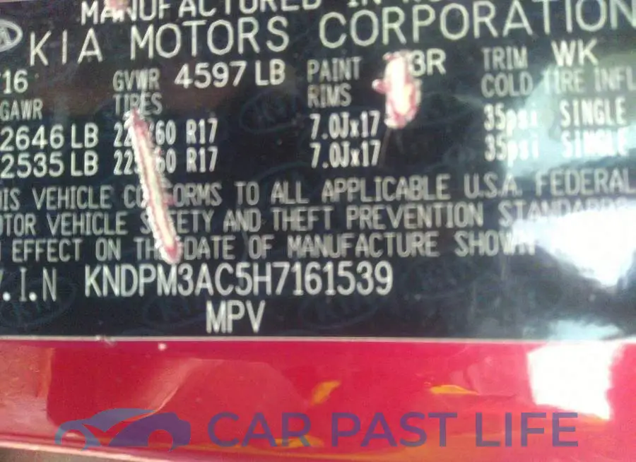KNDPM3AC5H7161539# 9
