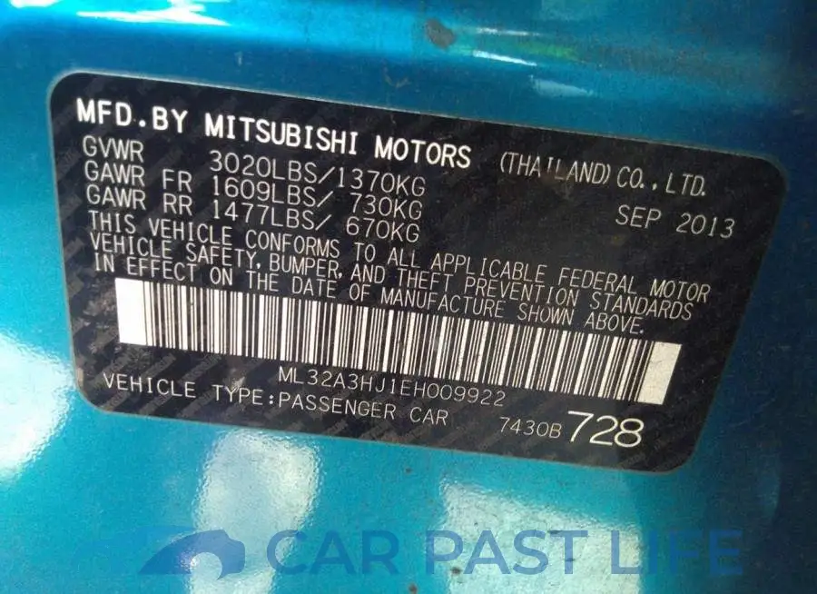 ML32A3HJ1EH009922# 9