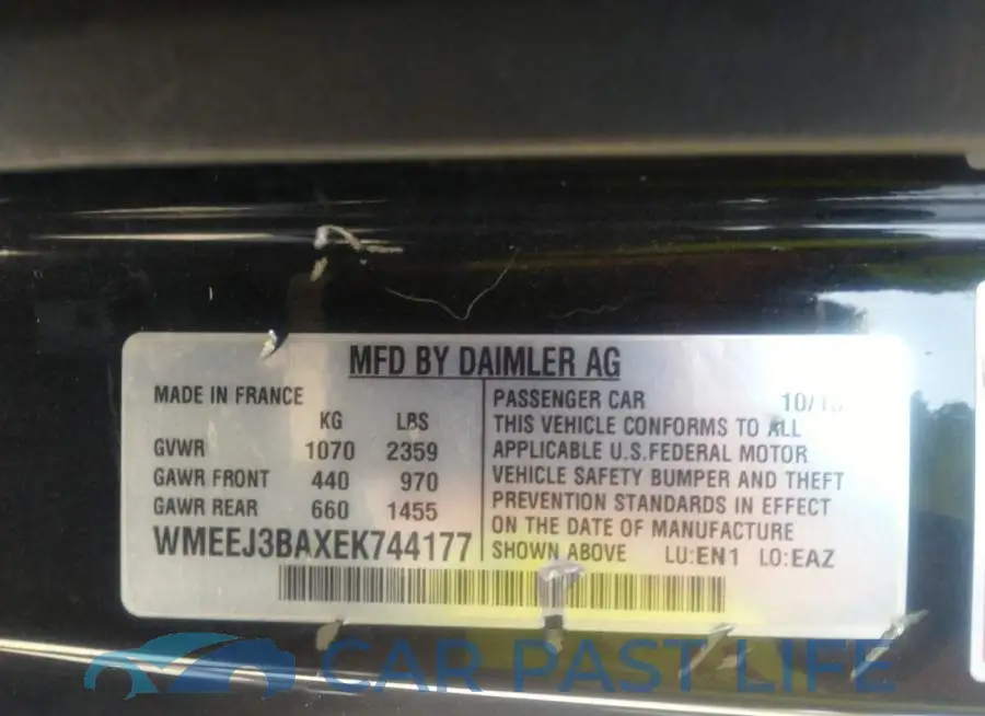 WMEEJ3BAXEK744177# 9