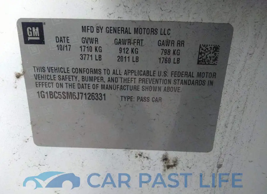 1G1BC5SM6J7126331# 9