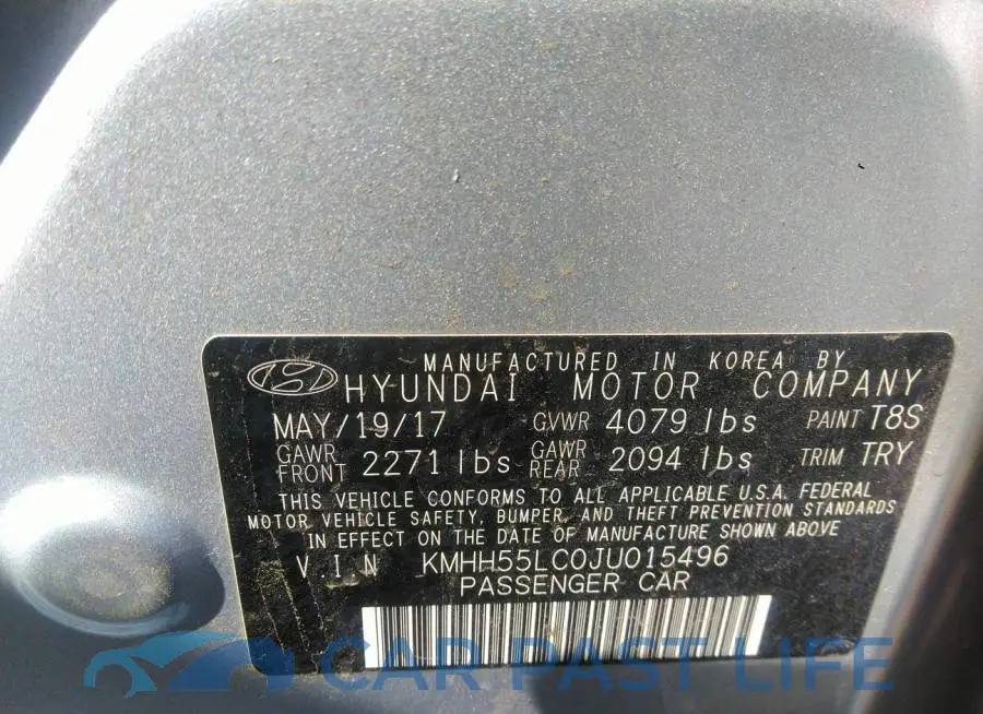 KMHH55LC0JU015496# 9