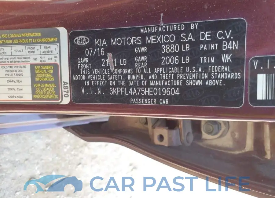 3KPFL4A75HE019604# 9