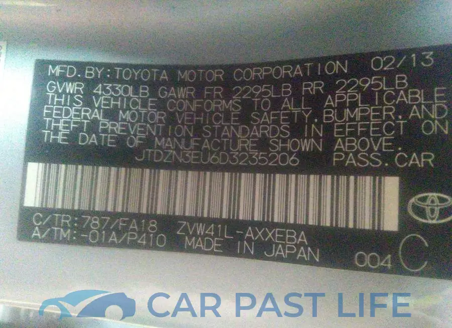 JTDZN3EU6D3235206# 9