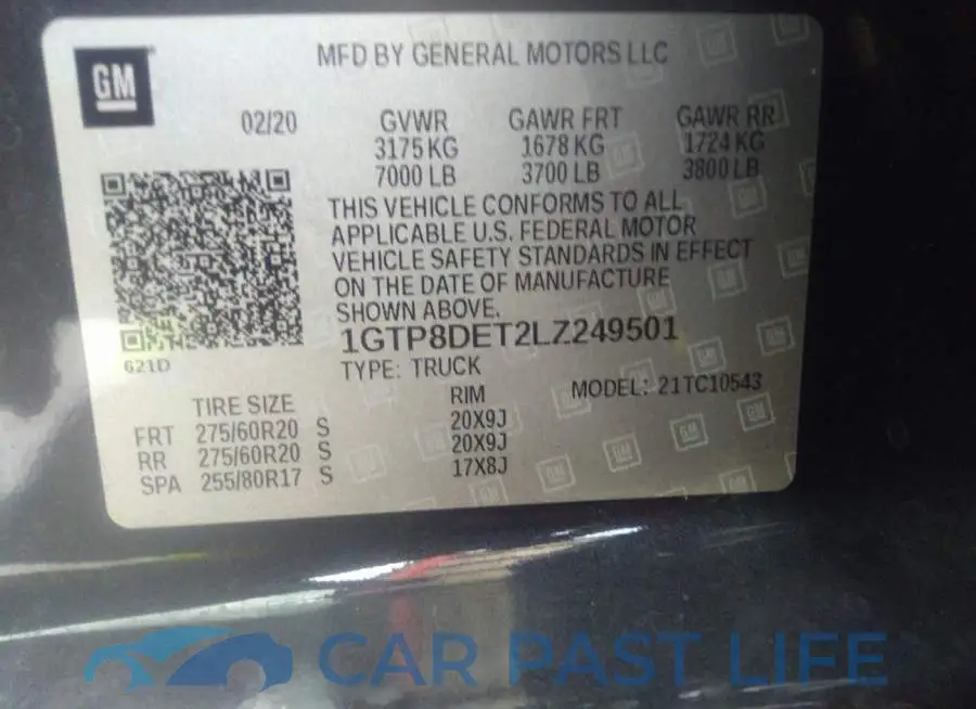 1GTP8DET2LZ249501# 9