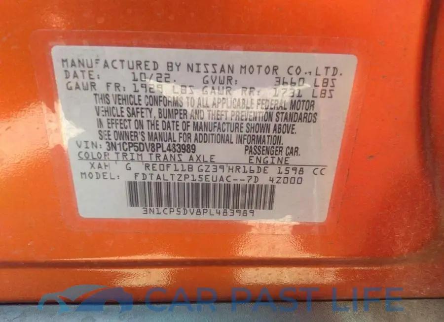 3N1CP5DV8PL483989# 9